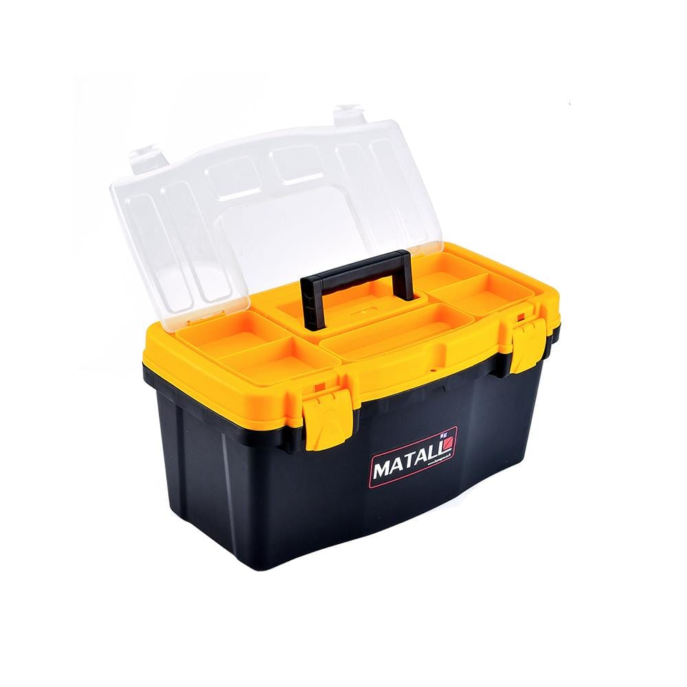 กล่องเครื่องมือพลาสติก PRO MATALL HL3078-F 19 นิ้ว สีดำ/เหลือง