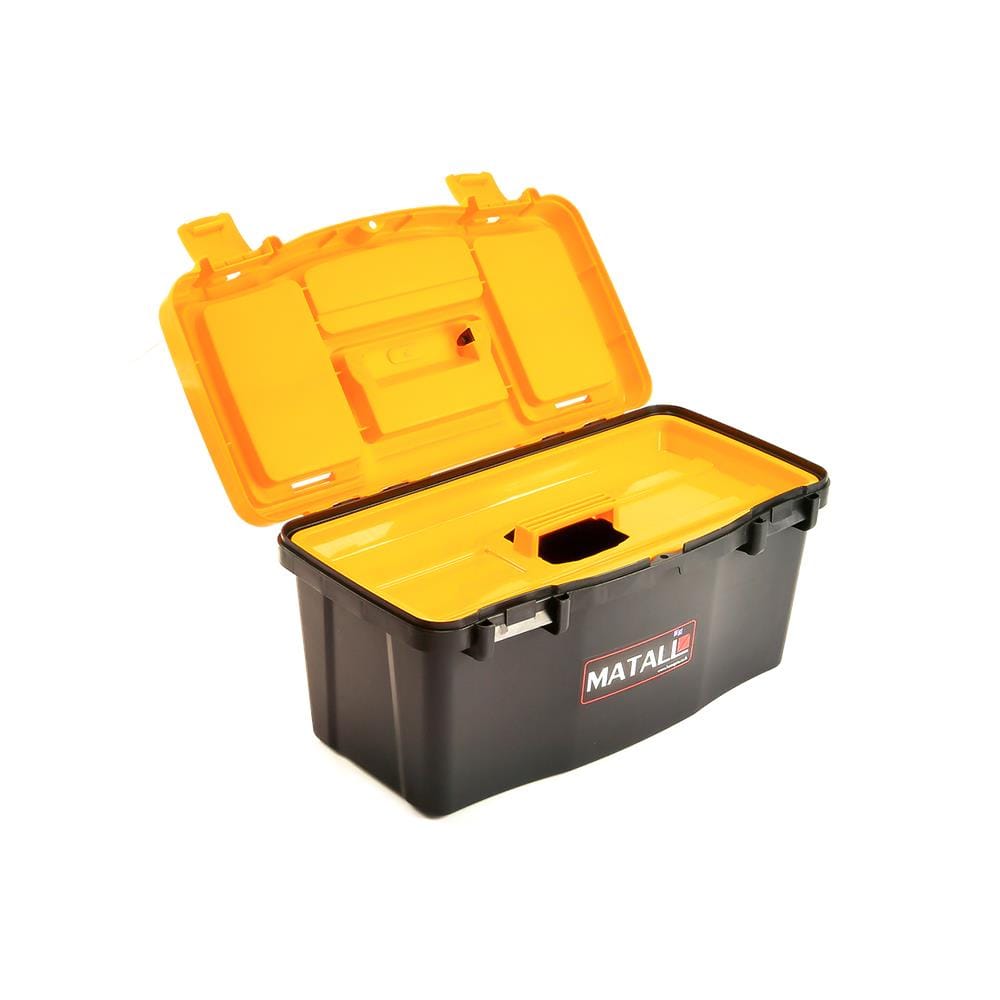 กล่องเครื่องมือพลาสติก PRO MATALL HL3078-F 19 นิ้ว สีดำ/เหลือง