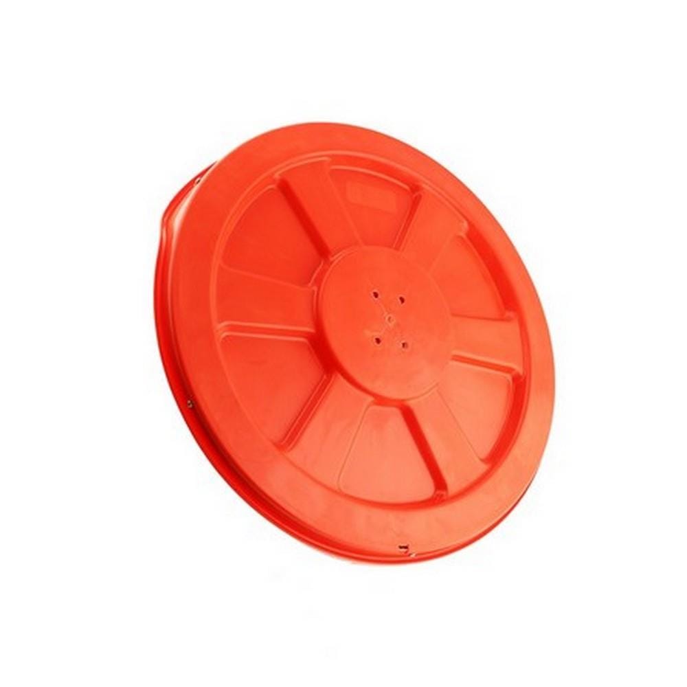 CONVEX TRAFFIC MIRROR WITH BRIM RIGHT 24IN ORANGE