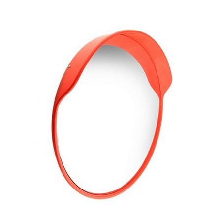 CONVEX TRAFFIC MIRROR WITH BRIM RIGHT 24IN ORANGE_0