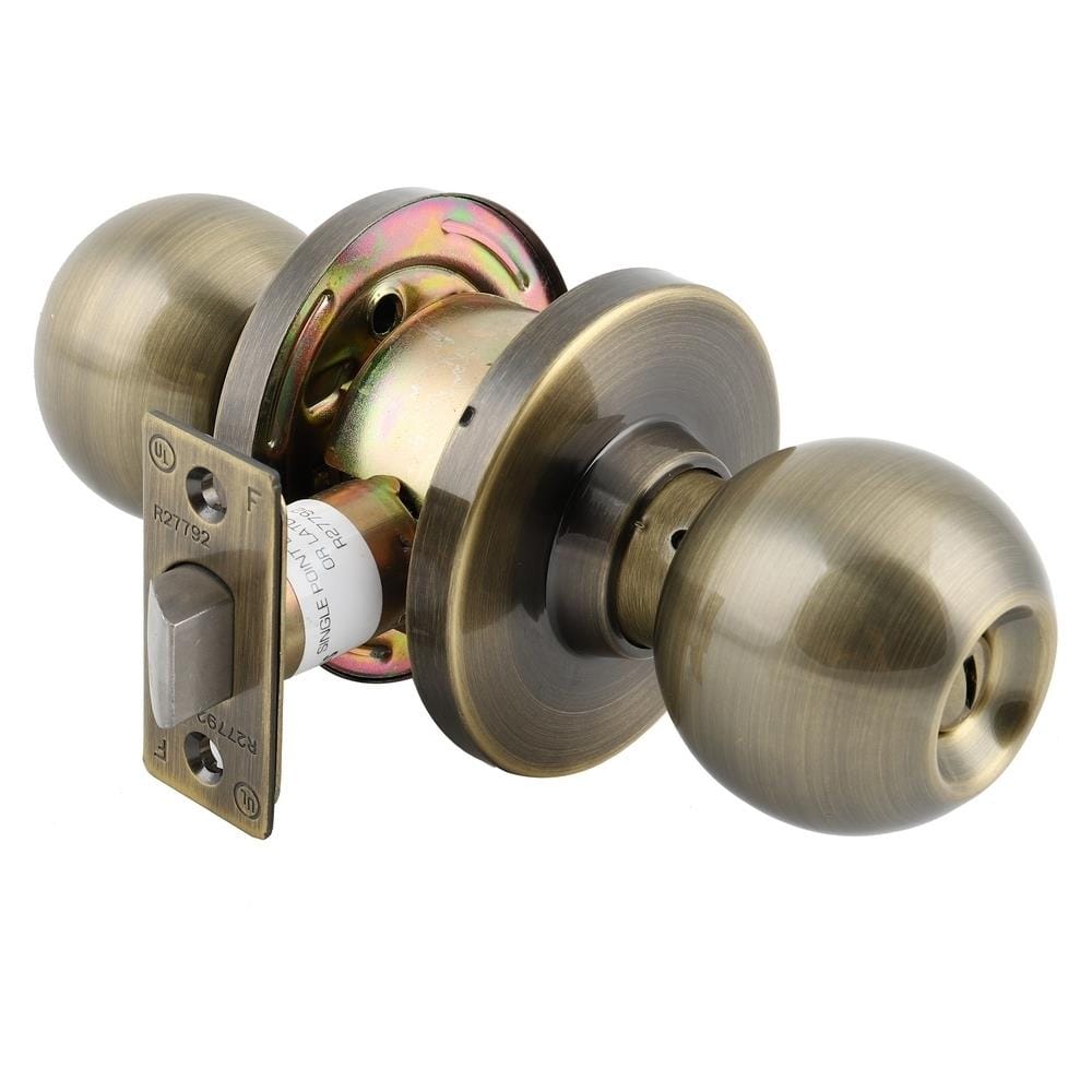 ลูกบิดประตูห้องน้ำ หัวกลม MUL-T-LOCK DTAB-832 T สีทองเหลืองรมดำ