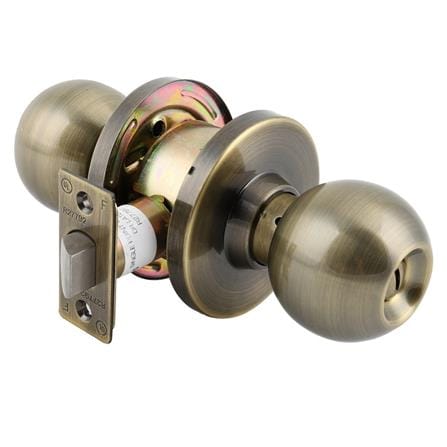 ลูกบิดประตูห้องน้ำ หัวกลม MUL-T-LOCK DTAB-832 T สีทองเหลืองรมดำ