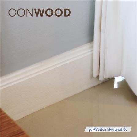 ไม้บัว CONWOOD ลายหลุยส์ หน้า 4 นิ้ว 10X305X1.1 ซม. สีขาวงาช้าง_1