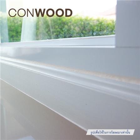 ไม้บัว CONWOOD ลายหลุยส์ หน้า 4 นิ้ว 10X305X1.1 ซม. สีขาวงาช้าง_2