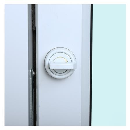 ประตูบานสวิงเดี่ยว อะลูมิเนียม WINDOW ASIA 100x205 ซม. สีขาว_3