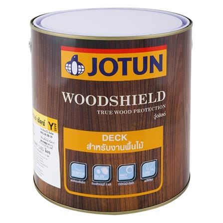 สีย้อมพื้นไม้ JOTUN WOODSHIELD DECK BASE Y สีไม้สัก เงา 1 แกลลอน_0