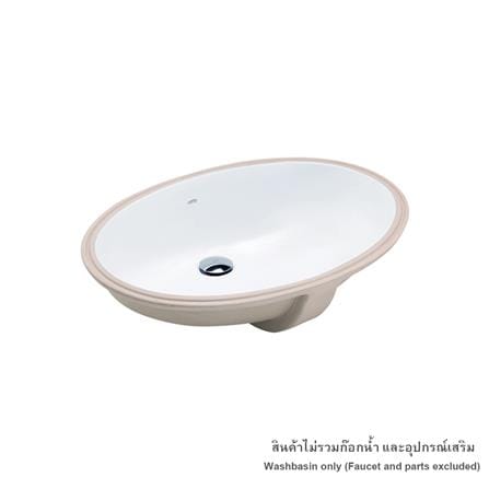 อ่างล้างหน้าฝังใต้เคาน์เตอร์ COTTO C0171 สีขาว