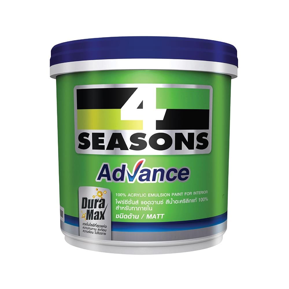สีน้ำทาภายใน TOA 4 SEASONS ADVANCE สีขาวอมเทา A5003 ด้าน5 แกลลอน
