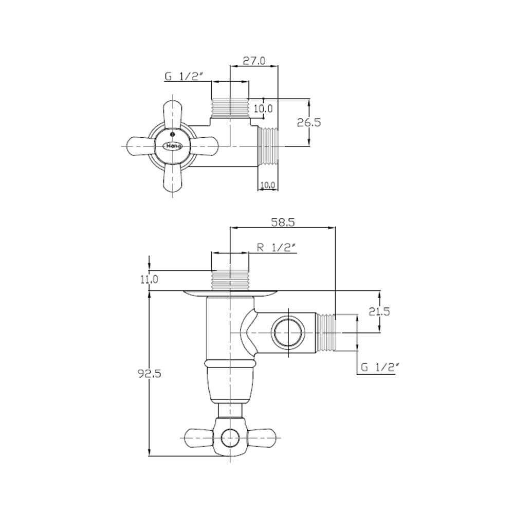 สต็อปวาล์ว 2 ทาง HANG SV-118-1
