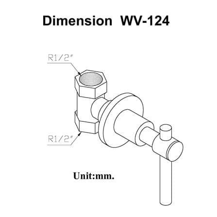 วาล์วฝังกำแพง เดี่ยว HANG WV-124_1