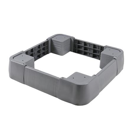 ฐานรองเครื่องซักผ้าปรับได้ CKR PLASTIC F-WS-WL 51-65X51-65 ซม. สีเทา SIZE S