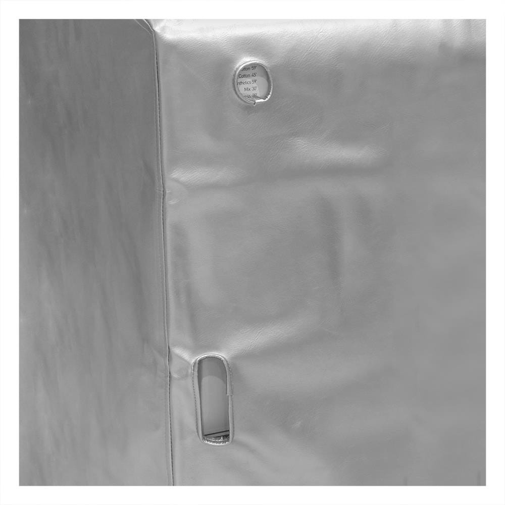 ผ้าคลุมเครื่องซักผ้าฝาหน้า 7-9 กก. CKR PLASTIC F-F001 60X62X84 ซม. สีเงินใส