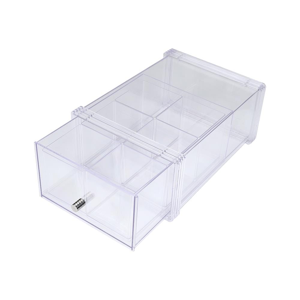 กล่องฝาหน้า 6 ช่อง BOXBOX 9976S 20.5x29.5x12.5 ซม. สีใส