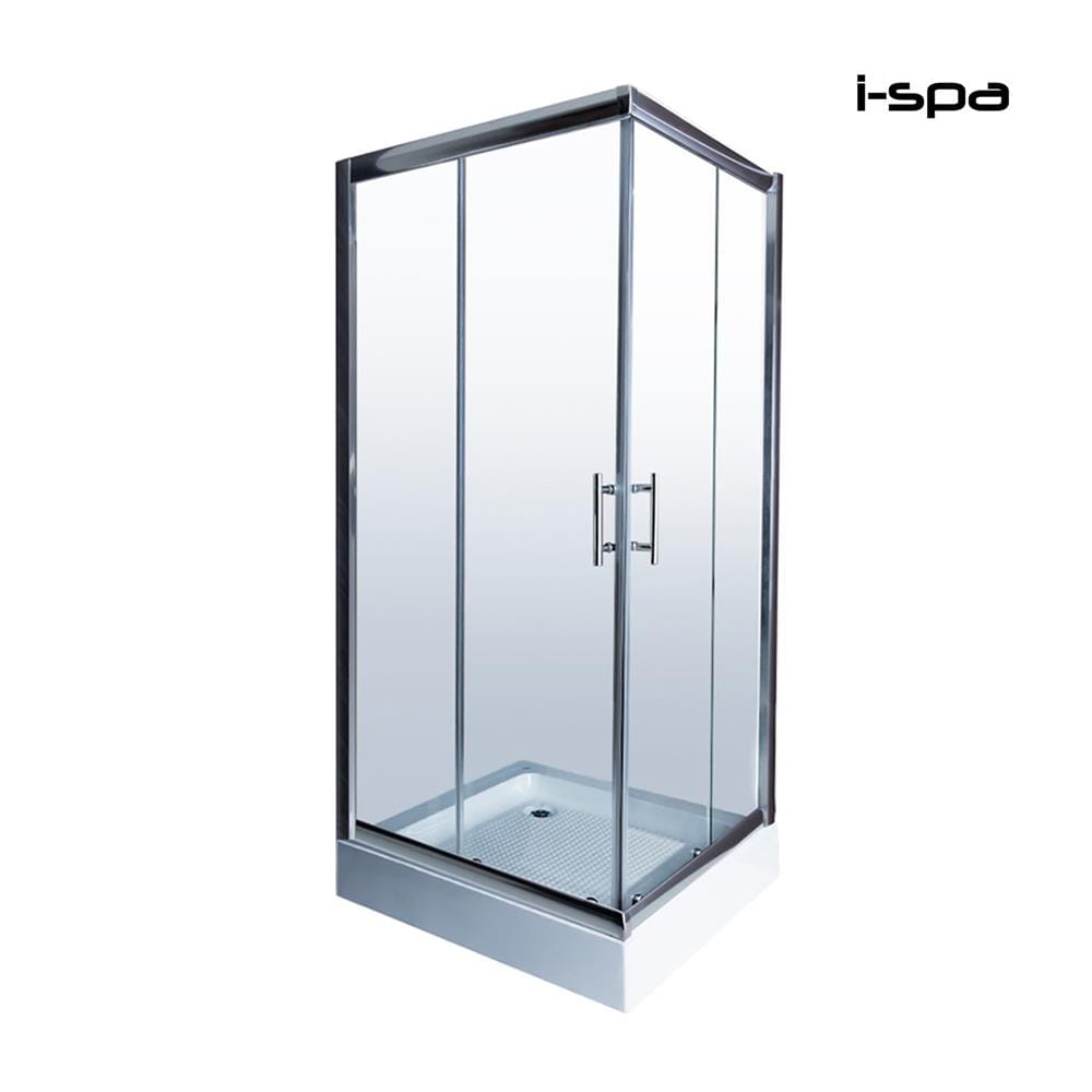 ฉากกั้นอาบน้ำ I-SPA BD-SQU001GCR 90x90 ซม.