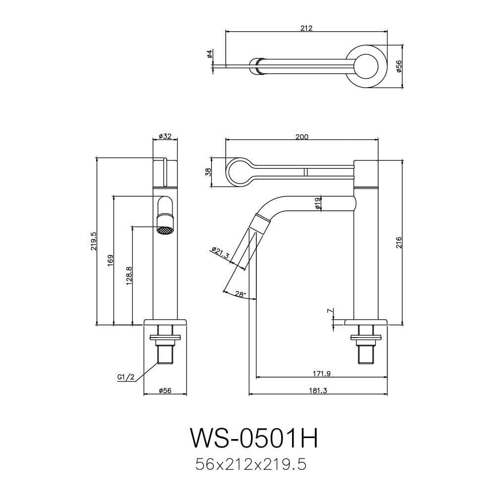 SINGLE BASIN FAUCET WS WS-0501/H