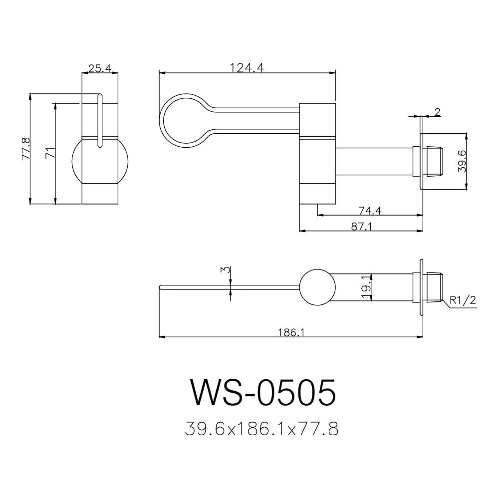 ก๊อกล้างพื้น 1ทาง WS-0505