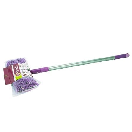ไม้ม็อบดันฝุ่นไมโครไฟเบอร์ BE WISH DOUBLE CLEAN 15 นิ้ว สีม่วง_0