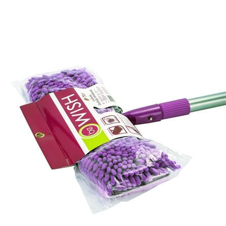 ไม้ม็อบดันฝุ่นไมโครไฟเบอร์ BE WISH DOUBLE CLEAN 15 นิ้ว สีม่วง_1