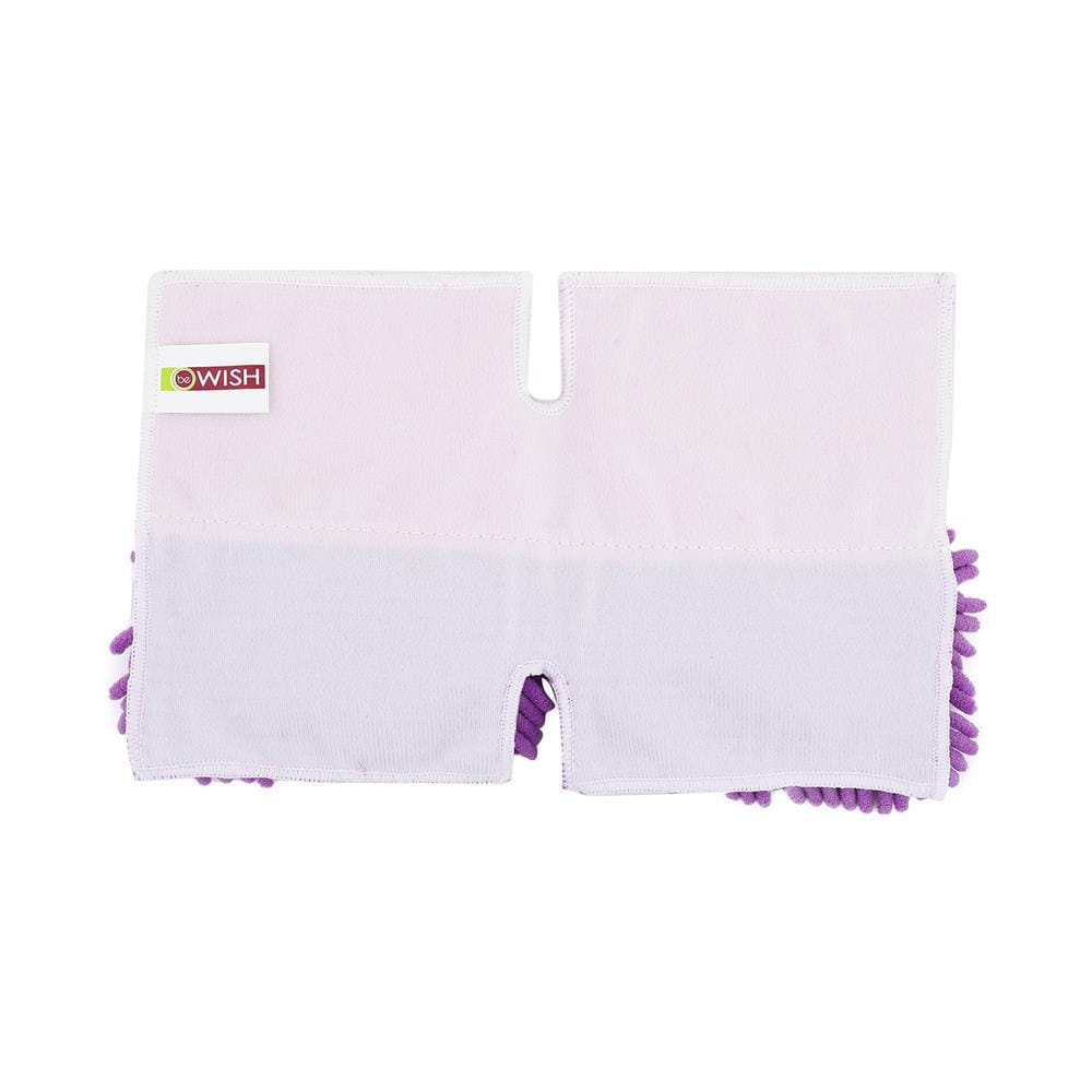 ผ้าม็อบดันฝุ่นไมโครไฟเบอร์ BE WISH DOUBLE CLEAN 15 นิ้ว สีม่วง