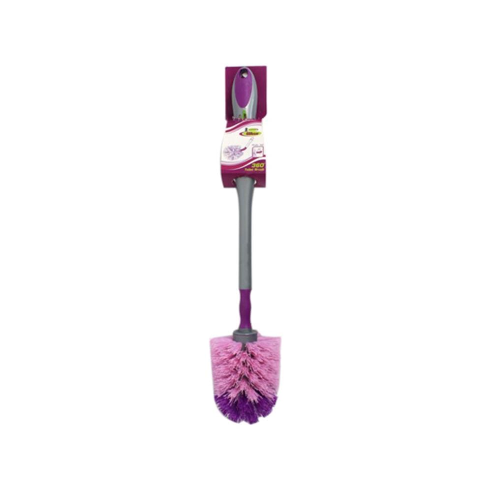 แปรงไนลอนล้างสุขภัณฑ์ BE WISH 360 องศา สีม่วง