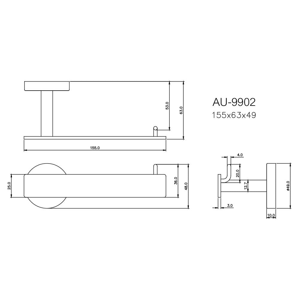 ที่ใส่กระดาษชำระ WS AU-9902 สเตนเลส