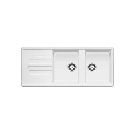 ซิงค์ฝัง 2หลุม 1ที่พัก BLANCO ZIA 8S 495.39.039 สีขาว