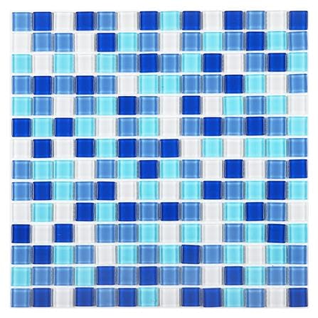 โมเสคแก้ว 30x30x0.40 ซม. TARA คละลายบลูสกาย