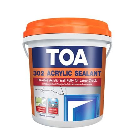 อะคริลิกอุดโป๊ว TOA 302 4 กก. สีขาว_0