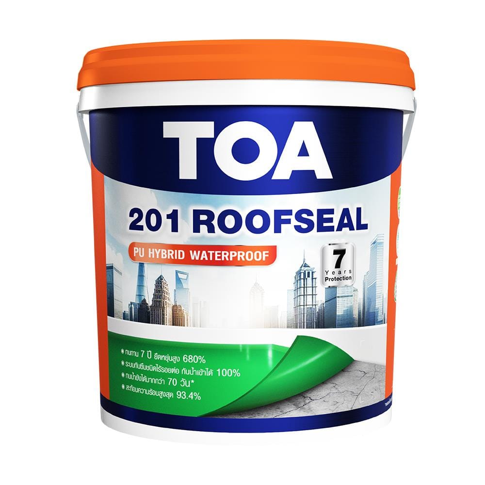 อะคริลิกกันซึม TOA 201 ROOFSEAL PU HYBRID 20 กก. สีขาว