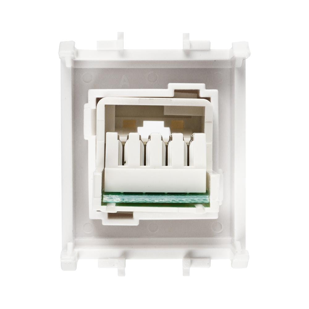 เต้ารับโทรศัพท์ SCHNEIDER 6P/6C F50RJ4M สีขาว