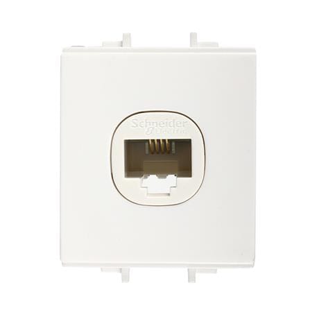 เต้ารับโทรศัพท์ SCHNEIDER 6P/6C F50RJ4M สีขาว_0