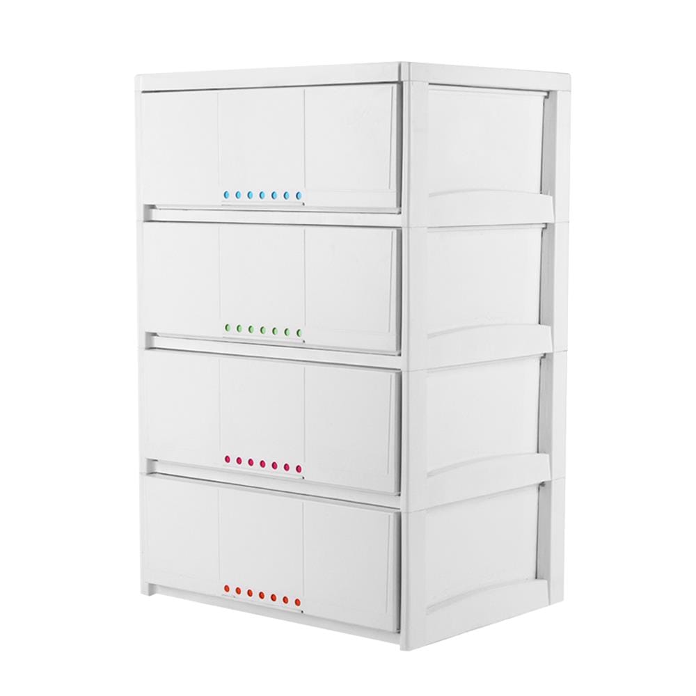 ตู้ลิ้นชัก 4 ชั้น STACKO 7DOT 61x46x92 ซม. สีขาว