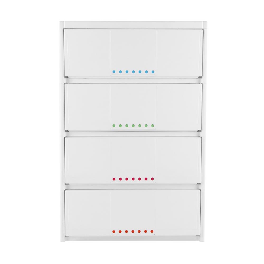 ตู้ลิ้นชัก 4 ชั้น STACKO 7DOT 61x46x92 ซม. สีขาว