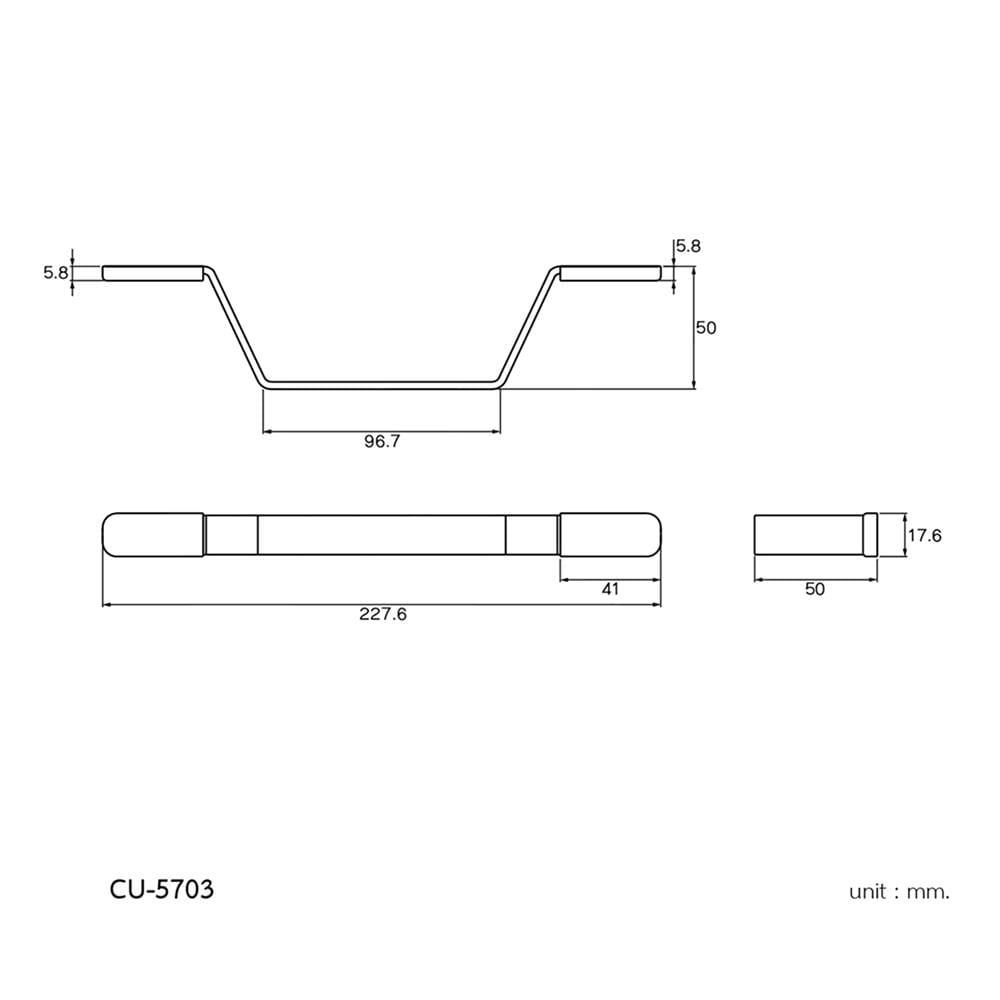 ห่วงแขวนผ้า WS CU-5703 สเตนเลส