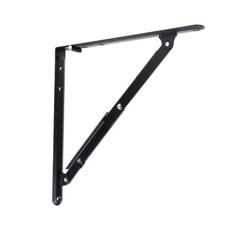 แขนรับชั้นเหล็กพับได้ HAFELE 3.2X30X30 ซม. สีดำ_0