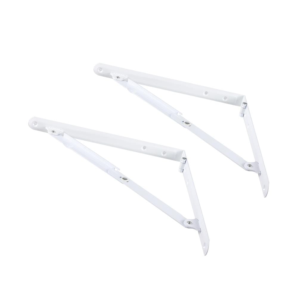 แขนรับชั้นเหล็กพับได้ HAFELE 3.2x30x30 ซม. สีขาว