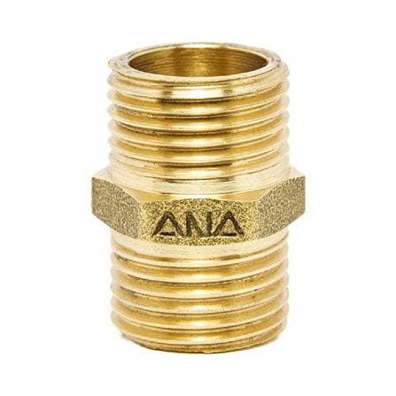 นิปเปิ้ลทองเหลือง เกลียวนอก ANA 1/2 นิ้ว_0