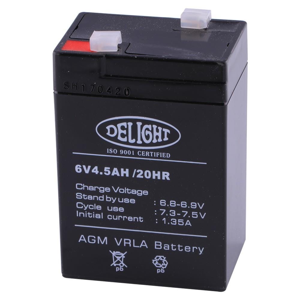 แบตเตอรี่แห้ง DELIGHT 6V 4.5AH