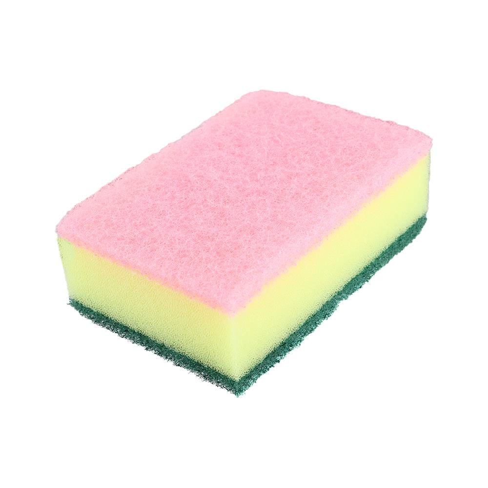 ฟองน้ำพร้อมใยขัด POLY-BRITE 2IN1 3x4.5นิ้ว