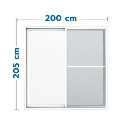 ประตู UPVC S-S มุ้ง HOFFEN 200x205 ซม. สีขาว_0