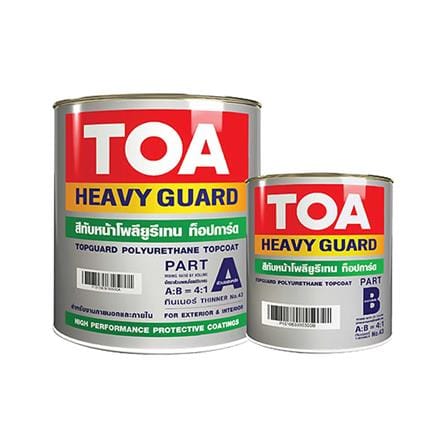 สีงานอุตสาหกรรม TOA HEAVY GUARD TOPGUARD PART A+B 7035 สีเทา 1 แกลลอน_0