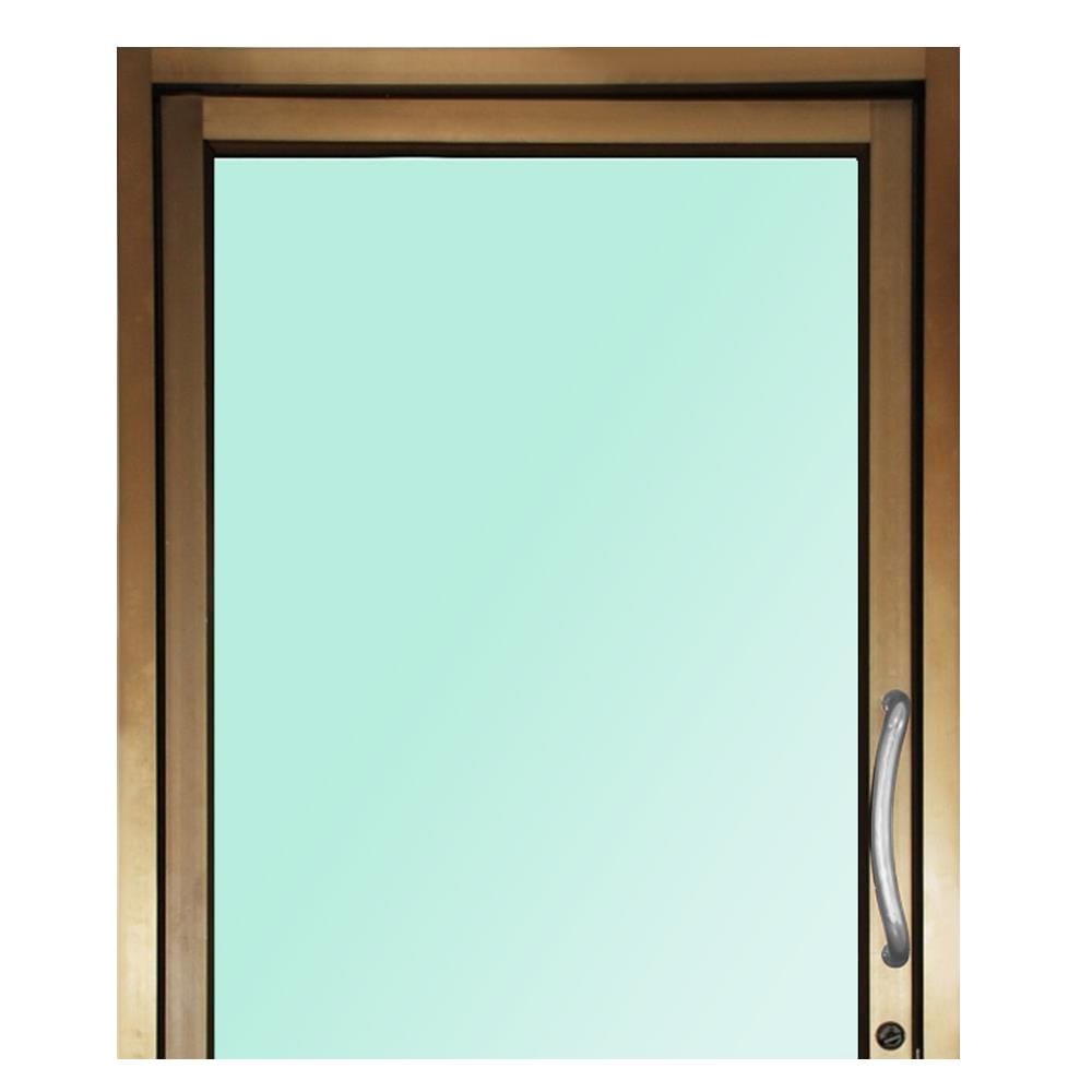 ประตูบานสวิงเดี่ยว อะลูมิเนียม WINDOW ASIA 100x205 ซม. สีน้ำตาล