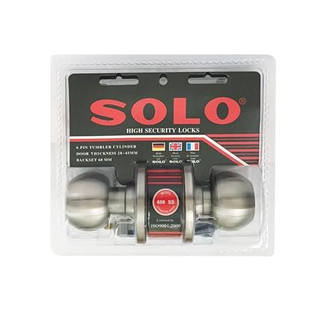 ลูกบิดประตู หัวกลม SOLO 686SS สีสเตนเลส_2