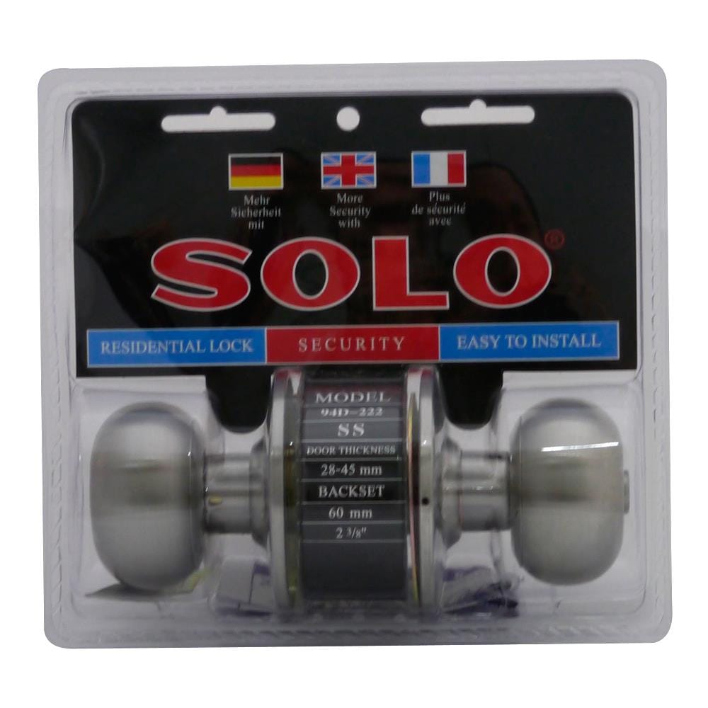 ชุดลูกบิดประตู หัวจัน SOLO 94D-222SS สีสเตนเลส