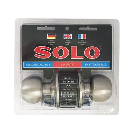 ลูกบิดประตู หัวกลม SOLO 94D-86SS สีสเตนเลส_2
