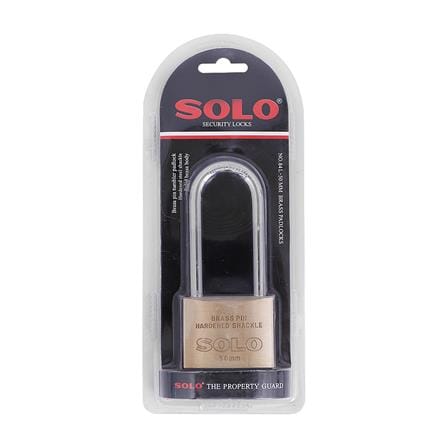 กุญแจสปริง SOLO 84-50L 50 มม. สีทองเหลืองขัดเงา_2