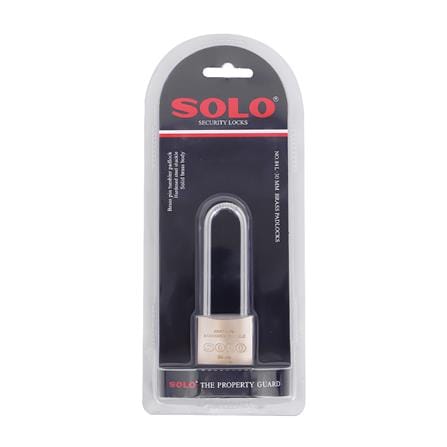 กุญแจสปริง SOLO 84-30L 30 มม. สีทองเหลืองขัดเงา_2