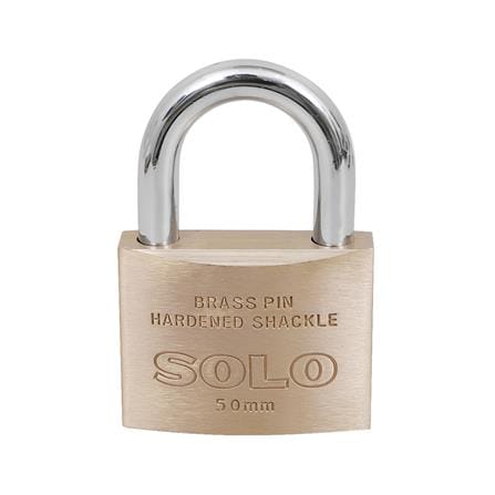 กุญแจสปริง SOLO 84-50 50 มม. สีทองเหลืองขัดเงา_1