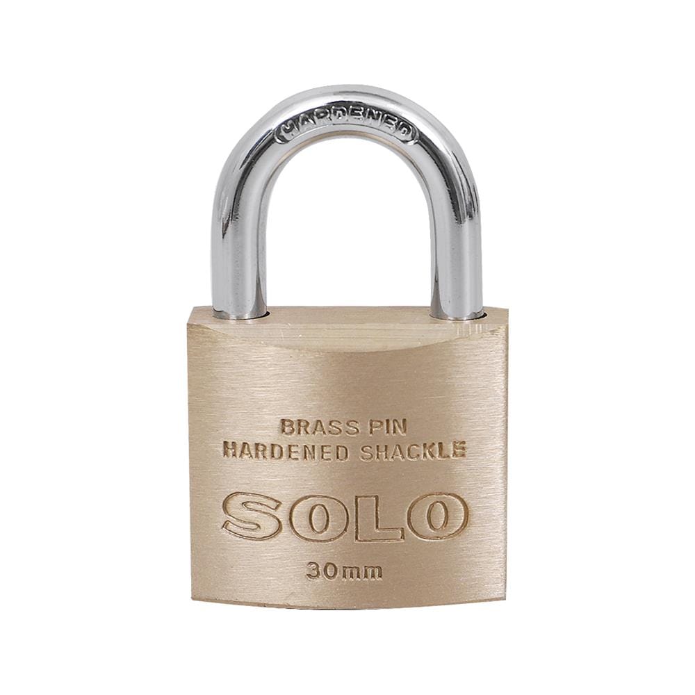 กุญแจสปริง SOLO 84-30 30 มม. สีทองเหลืองขัดเงา