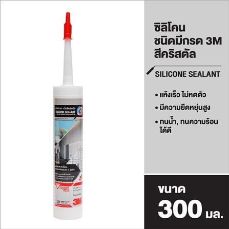 ซิลิโคนชนิดมีกรด 3M 300 มล. สีใส_1